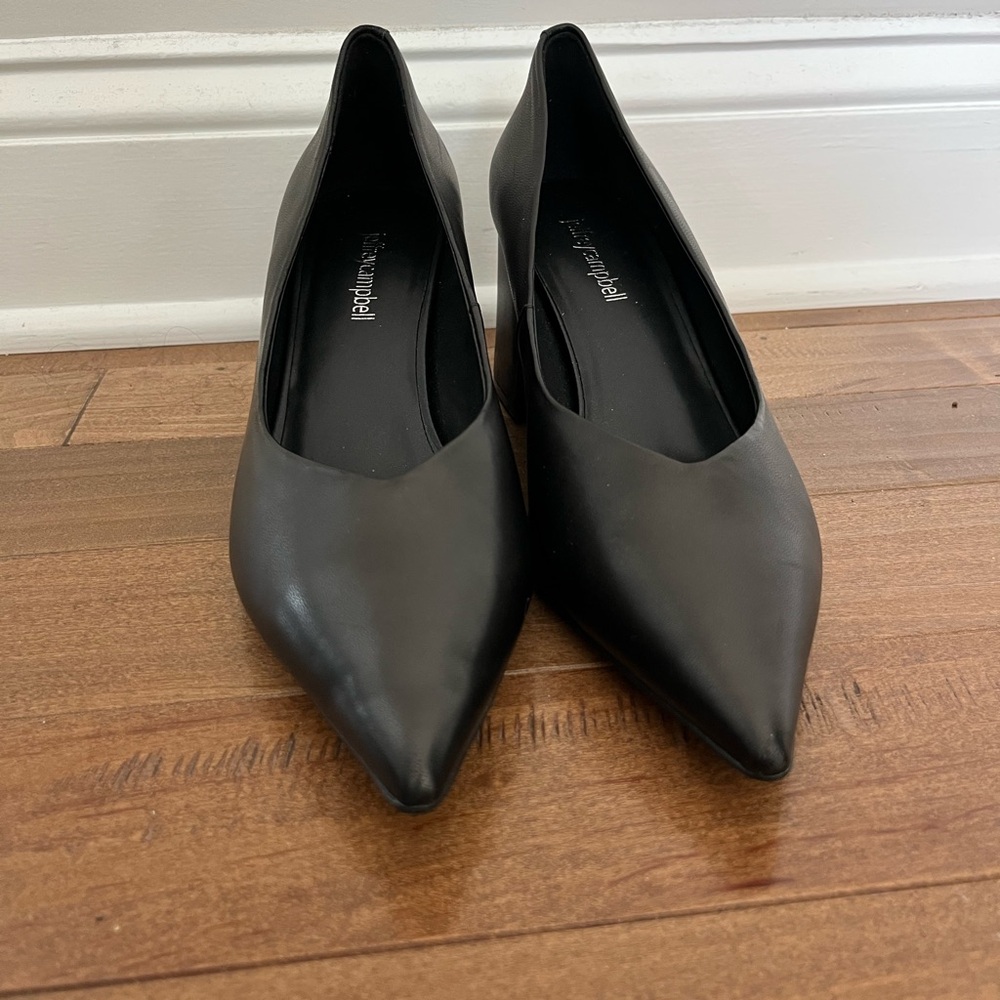 Black block heels